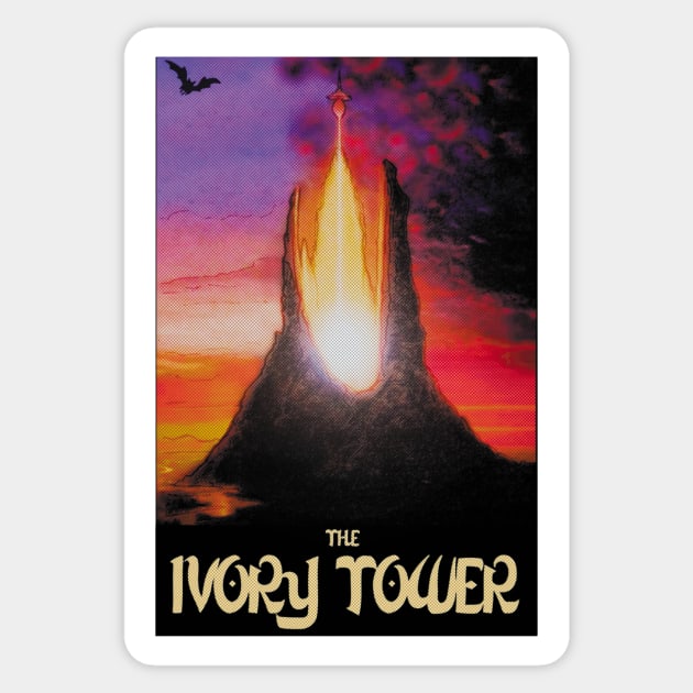 Visit the Ivory Tower Sticker by RocketPopInc